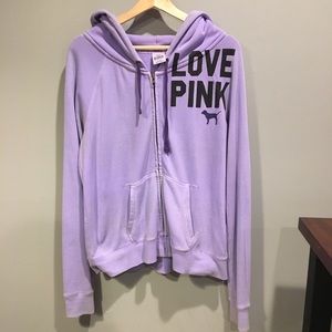 Love Pink Purple Hoodie L